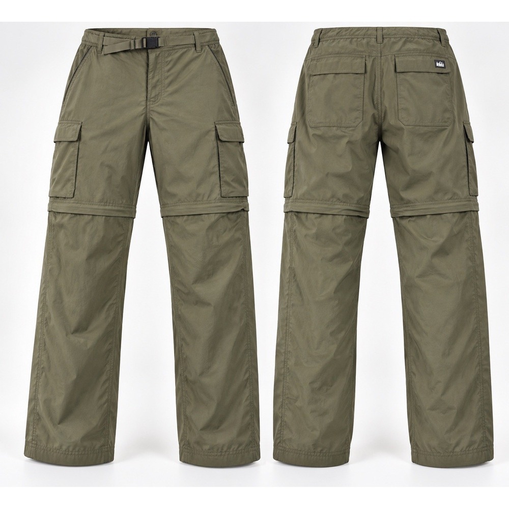 REI Co-op Pants Relaxed Fit Convertible belted Womens Plus 22W Nylon